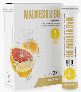 Maxler Magnesium B6 3 tubes box (20 eff. tabl.)