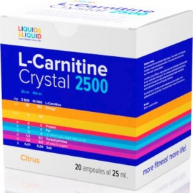LIQUID & LIQUID L-Carnitine Crystal 2500 Citrus 20x25 ml