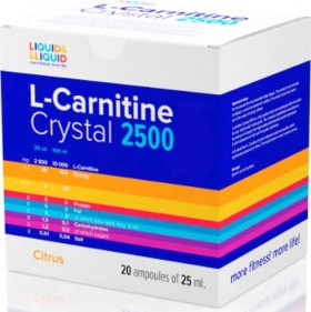 LIQUID & LIQUID L-Carnitine Crystal 2500 Red berry 20x25 ml