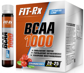 FIT- Rx BCAA 1000 (20 амп х 25 мл)