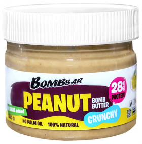 Bombbar Паста натуральная Peanut bomb butter (12 шт в уп) Штучно 300&nbsp;г