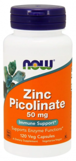 NOW Zinc Picolinate 50 mg 120&nbsp;капс