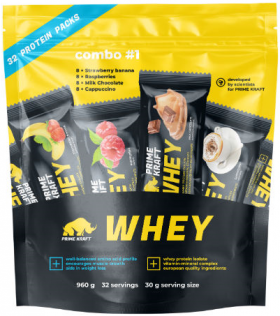 Prime Kraft WHEY combo №1 (32 пакетика, 960 гр. СГР)