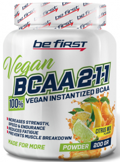 Be First BCAA 2:1:1 VEGAN instantized powder 200&nbsp;г (превью)