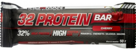 Ironman Батончик "32 Protein" (12 шт в уп) 50 г фруктовый/ тёмная глазурь срок годности до 09.01.25