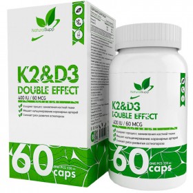 NaturalSupp D3 + K2 400IU/60мкг