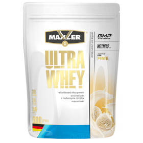 Maxler Ultra Whey (bag) 900 г Vanilla Ice Cream дырочка заклеена