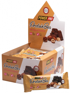 PowerPro Батончик глазированный с орехами "Фундук" (20шт в уп) 60 г до 15.01.25