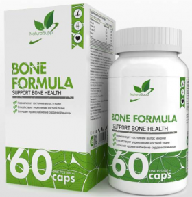 NaturalSupp Bone Formula (Кальций 250мг+К2 0,0225мг+Д3 0,0025мг+Магний100мг+Цинк 1.25мг) (превью)