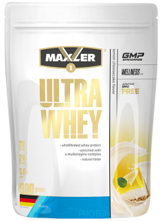 Maxler Ultra Whey (bag) 900 г Lemon Cheesecake дырочка заклеена
