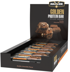 Maxler Golden Bar (65 g * 12 pcs) г Double Chocolate мятая упаковка