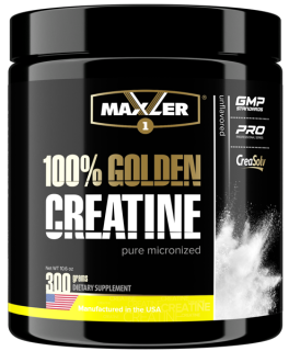 Maxler 100% Golden Micronized Creatine (can) 300 г вскрытая мембрана + без товарной этикетки