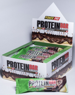 PowerPro Протеиновый батончик (20 шт в уп) 60 г Карамель и жареный арахис до 09.24