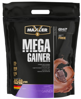 Maxler Mega Gainer 4540 г Chocolate дырочка заклеена