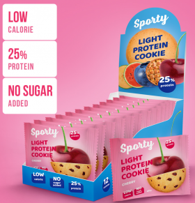 Sporty Печенье Protein Light (12 шт в уп) Упаковка 40&nbsp;г