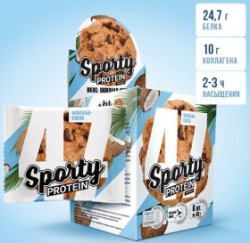 Sporty Печенье Sporty Protein (6 шт в уп) Упаковка 60&nbsp;г