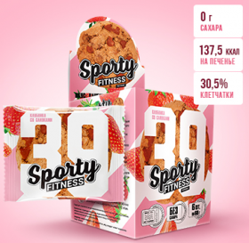 Sporty Печенье Sporty Fitness (6 шт в уп) Упаковка 60&nbsp;г