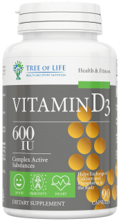 Tree of Life Vitamin D3 600ME