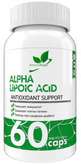 NaturalSupp Альфа липоевая кислота 60 капс поврежденная упаковка