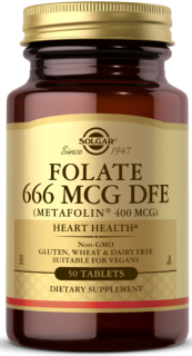 Solgar Folate 666 mcg DFE (Metafolic) 400 mcg