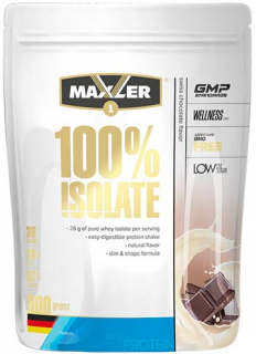 Maxler 100% Isolate (90% protein; low fat/sugar) (bag) 900 г Swiss Chocolate дырочка заклеена