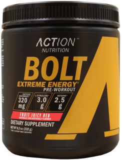 ACTION NUTRITION Bolt Extreme Energy 232 г Красный сочный фрукт срок годности до 07.21