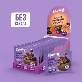 Sporty Печенье Protein Light (12 шт в уп) Упаковка 40&nbsp;г
