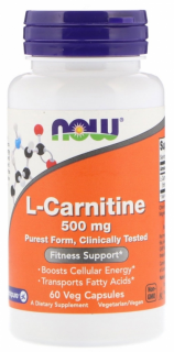 NOW L-Carnitine 500 mg 60&nbsp;капс