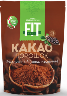 Fit Parad Какао обезжиренный (дойпак) 150&nbsp;г
