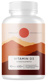 Elementica Organic D3 600 ME