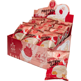 FITKIT Protein WHITE cake EXTRA (24шт в уп) 70&nbsp;г