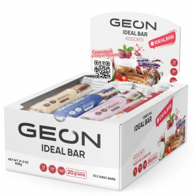 GEON Батончик протеиновый "IDEAL BAR" Ассорти из 10 вкусов 60&nbsp;г