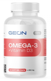 GEON Омега-3+Витамин D3 850мг (превью)
