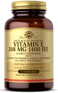 Solgar Vitamin E 400 IU Mixed (400 IU d-Alpha Tocopherol & Mixed Tocopherols)