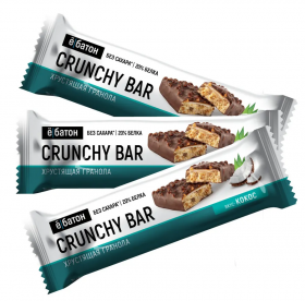 Ё|батон Батончик "CRUNCHY BAR" (20шт в уп) 40&nbsp;г