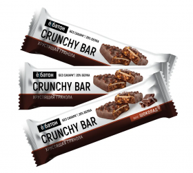 Ё|батон Батончик "CRUNCHY BAR" (20шт в уп) 40&nbsp;г