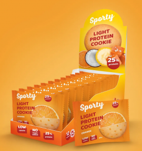 Sporty Печенье Protein Light (12 шт в уп) Упаковка 40&nbsp;г