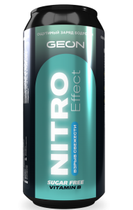 GEON Nitro Effect Безалкогольный тонизирующий газированный напиток (20шт в уп) Штучно 500&nbsp;Мл (превью)