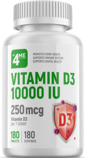 4Me Nutrition all4ME Vitamin D3 10000 IU 180 таб до 01.24