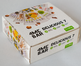 4Me Nutrition Ассорти протеиновых батончиков 4ME Bar Delicious 7 (7 шт в уп) 420&nbsp;г
