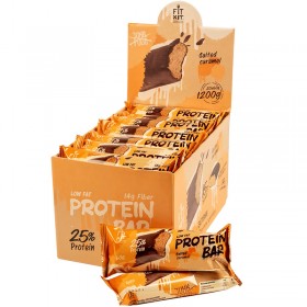 FITKIT Protein BAR (20шт в уп) Упаковка 60 г Солёная карамель (salted caramel) мятая картонная упаковка