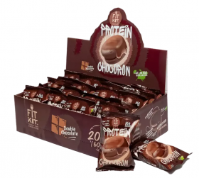 Уценка FITKIT Protein Chocoron (20шт в уп) 30 г Двойной шоколад до 14.01.24
