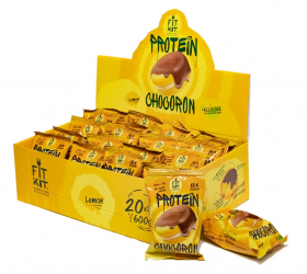 Уценка FITKIT Protein Chocoron (20шт в уп) 30 г Лимон до 14.01.24