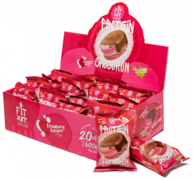 Уценка FITKIT Protein Chocoron (20шт в уп) 30 г Клубника-йогурт до 14.март.24