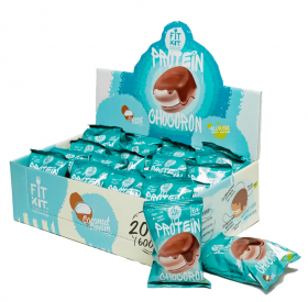 Уценка FITKIT Protein Chocoron (20шт в уп) 30 г Кокос и крем до 17.апр.24