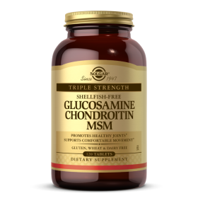 Solgar Triple Strength Glucosamine Chondroitin MSM (Shellfish-Free) 750/600/350 mg