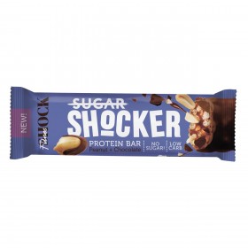 FitnesSHOCK Батончик глазированный многослойный Shocker (12 шт в уп) Упаковка Арахис-шоколад 35 г до 30.10.24 без НДС (превью)
