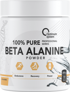 Optimum System 100% Pure Beta-Alanine Powder 200 грамм (Без вкуса)