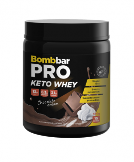 Bombbar Keto Whey PRO 450 г сливки-шоколад до 30.09.24