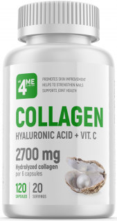 4Me Nutrition all4ME Collagen + Hyaluronic acid + Vit.C 120 capsules до 12.23